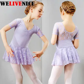 

Girls Kids Lace Ballet Dress Black Gymnastics Leotard Cotton Ballet Leotard Dancewear For Child #6292