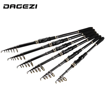 

DAGEZI 99% Carbon Fiber Telescopic Fishing Rod 1.8M/2.1M/2.4M/2.7M/3.0M/3.6M Spinning Rod Saltwater Fishing Rods