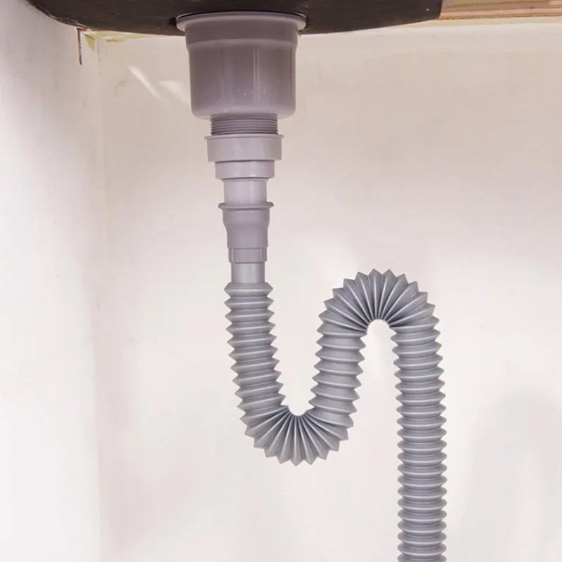 

PP Pipe Wash basin drainage pipe Lengthen Deodorant Prolong Water pipes Plumbing Hoses Flexible Tube For Kitchen Sink