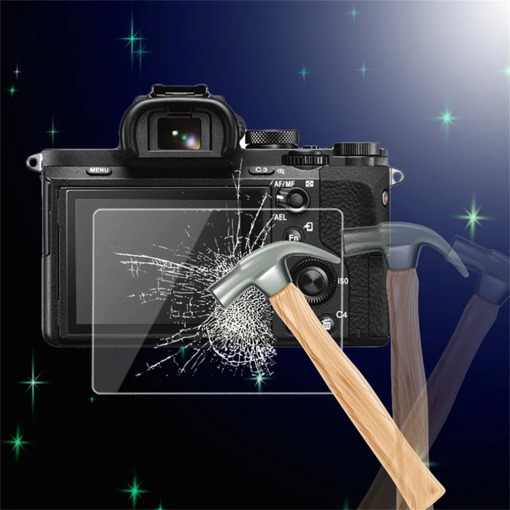 

0.5mm Camera Tempered Glass LCD Screen Panel Film Protector HD Guard Waterproof Cover For Sony A7 / A7R / A7S