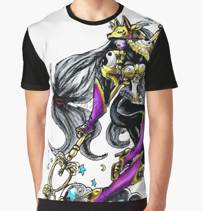 

All Over Print T-Shirt Men Funy tshirt Sakuyamon Digimon inspired art Short Sleeve O-Neck Graphic Tops Tee women t shirt