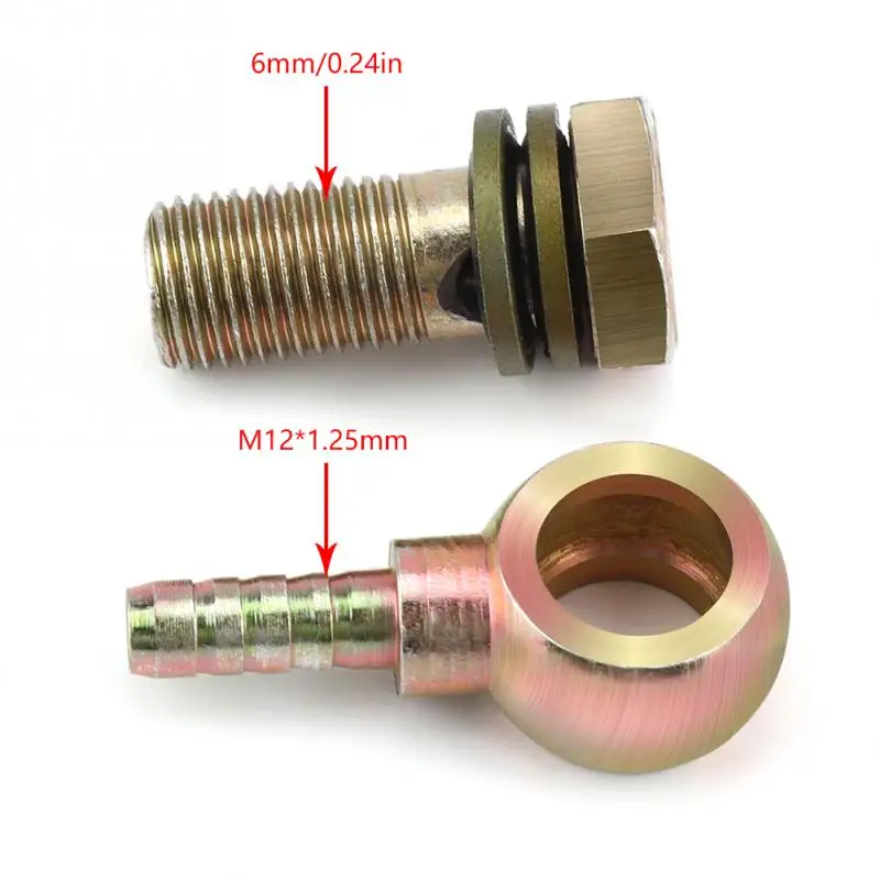 1 пара из M12 1,25 мм мотоцикл ремонт маслоохладитель фитинги Plug M6 M8 шаровой головкой адаптер мотоцикл стиль