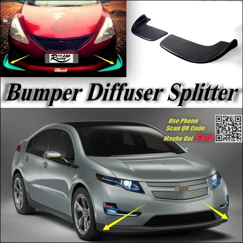 Splitter Diffuser Deflector Bumper Lip Of Chevrolet Ampera 2010~2016