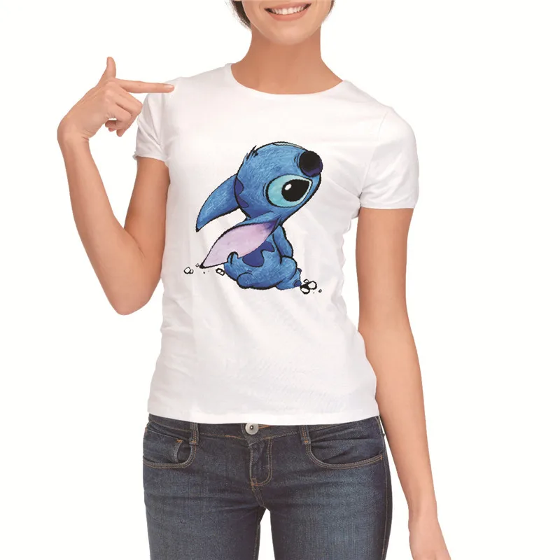 

Showtly Fashion cartoon women's t shirt casual cotton cartoon tee tops