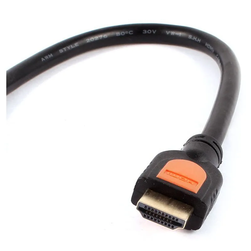 30 см/1" черный удлинитель HDMI Мужской к HDMI Мужской m/m соединительный кабель