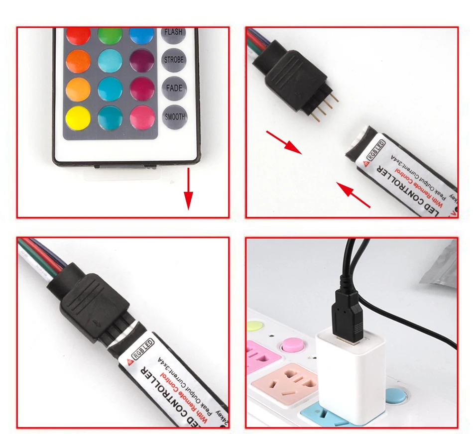 USB LED Strip DC 5V Flexible Light Lamp 60LEDs SMD 2835 50CM 1M 2M 3M 4M 5M Mini 3Key Desktop Decor Tape TV Background Lighting