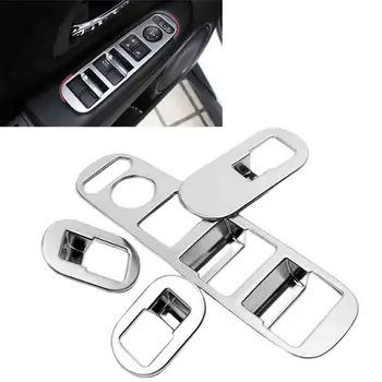

Car Styling ABS Matte Chrome Arm Rest Window Switch Panel Bezel Cover Trim For Honda HRV HR-V VEZEL 2015 2016 2017