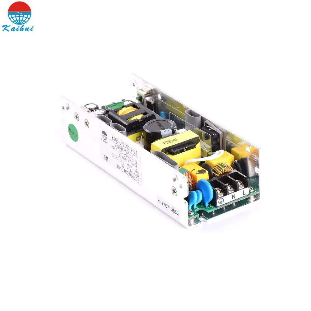 

ETL Approved Dual Output 12V 24V AC 220V Input Led Power Supply 200W Switching Power Supply For Led Lights