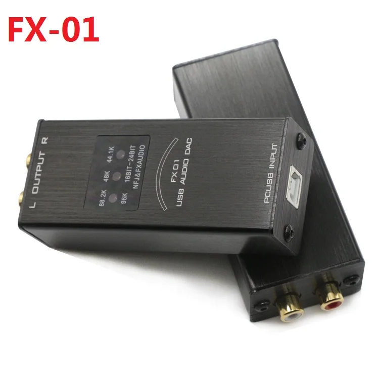 

2018 New FX-Audio FX-01 USB sound card audio decoder DAC sampling rate display SA9023+PCM5102 Support 24Bit/96KHz