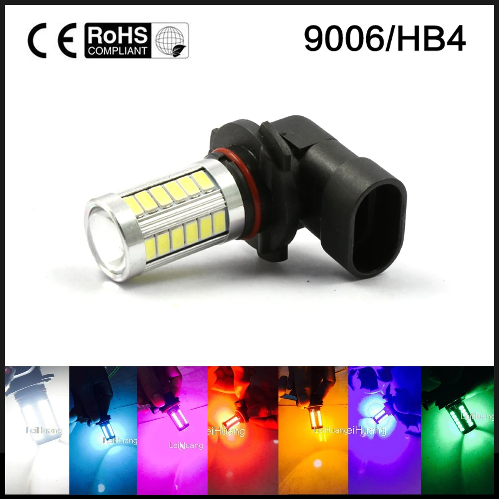 2X9006 HB4 5630 33 SMD 33-светодиодный Белый автомобилей Туман дальнего света лампы Красный