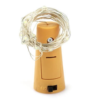 

2m 20LED Slive Wire String Light Included Batteries For Wedding Decoration Christmas
