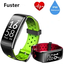 Фустер Фитнес трекер Q8 умный браслет зеленый свет Heart Rate Сенсор вызова и SMS Bluetooth вибрации напоминание группы