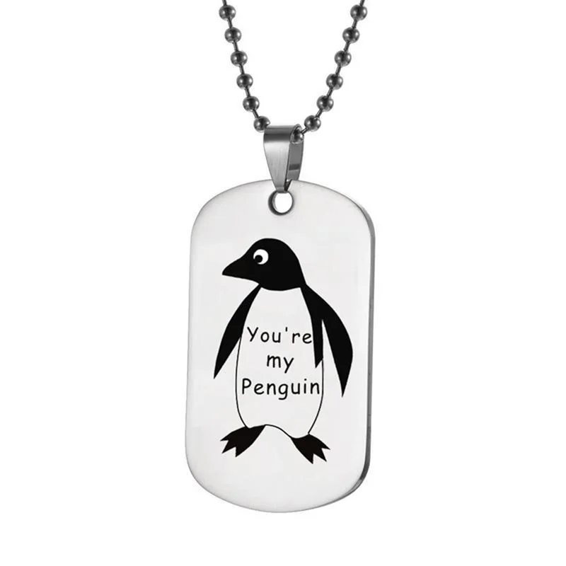 Ожерелье с надписью You're My Penguin Романтичный подарок Подарок на годовщину День