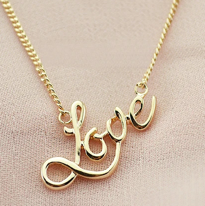 Ustar Love Word Pendants Necklace For Women Rose Gold Color Chain Necklace Joker Simple Party Jewelry Top Quality In Choker Necklaces From Jewelry Ustar Love Word Pendants Necklace For Women Rose Gold Color Chain Necklace Joker Simple Party Jewelry Top Quality In Choker Necklaces From Jewelry