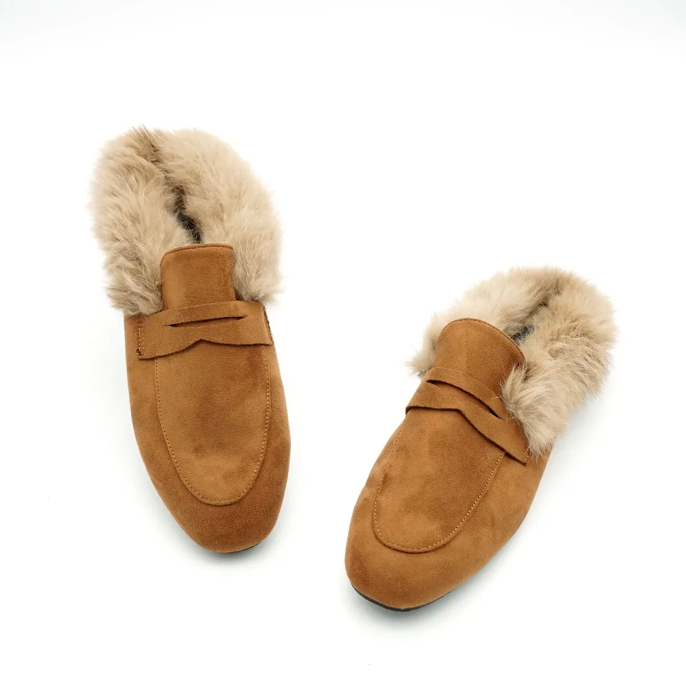 trendy fuzzy slippers