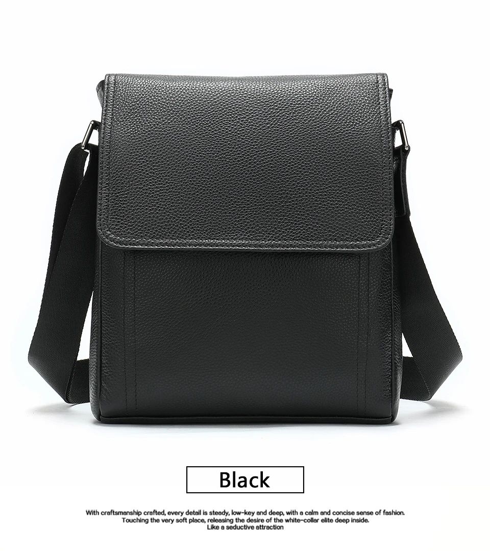 7 Famous Brand Leather Messenger Men's Shoulder Bag Male Casual Business Crossbody Tote Bags for Men Small Flap Handbag bolsas