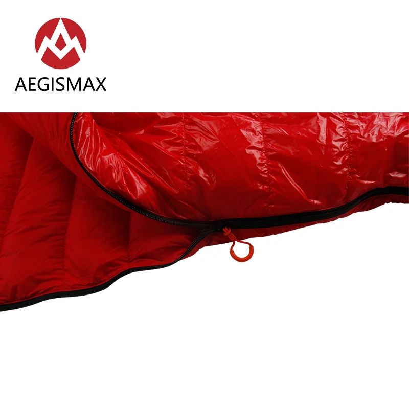 Aegismax Nano Nano2 Сверхлегкий Кемпинг Мумия 95% белый гусиный пух спальный мешок 3 сезона Пешие прогулки 800 FP можно застегивать вместе