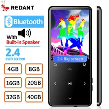 REDANT спортивный MP3-плеер Bluetooth с динамиком FM радио сенсорные клавиши 2," экран HiFi Walkman MP 3 Flac музыкальный плеер для детей 16 Гб