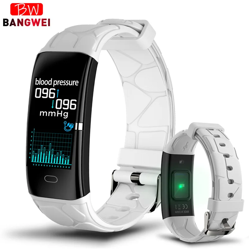 

BANGWEI Smart Sport Watch Men Women Waterproof Watch Heart Rate Monitor Information Call Reminder Smartwatch For IOS Android+Box