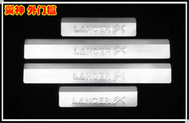 Для стилизации автомобиля заднего бампера протектор порога Накладка/дверной порог протектор Наклейка для 2010-2013 Mitsubishi Lancer/Lancer X/Lancer Evo