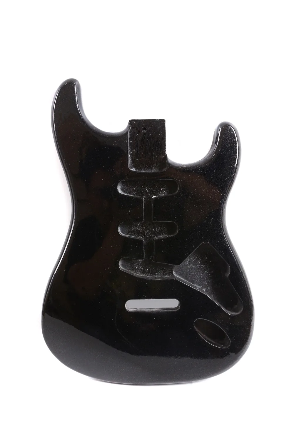

BLACK Diy SSS Electric Guitar Body Paulownia Handmade Unfinished