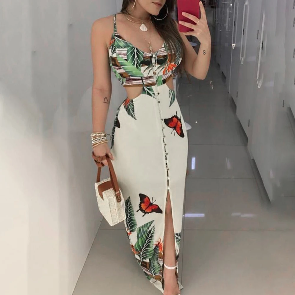 Luxury Sex Ruffles Striped Dress Women Long Sleeve V Neck Summer Dress Loose Beach Dresses Fashion Slim Drawstring Casual Dress