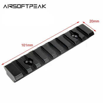 

Tactical Aluminum Alloy 9 Slot Picatinny Weaver 101mm Rail Mount Base Hunting Rifle Scope Mount Base Airsoft Equipment Accessory