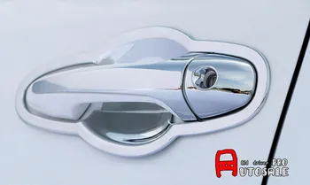 

SHINY ABS Chrome Exterior Car Door Handle Bowl + Handle Cover Trims 16pcs For TOYOTA RAV4 2013 2014 2015 2016