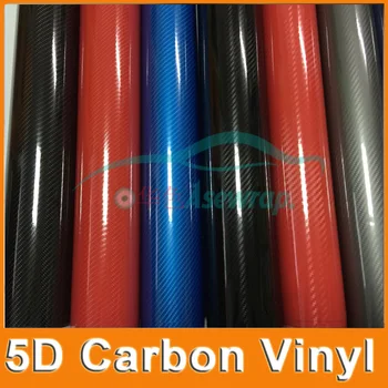 

Super quality Ultra Gloss 5D Carbon Fiber Vinyl Wrap 4D Texture Super Glossy 5D Carbon Film With Size: 10/20/30/40/50/60x152cm