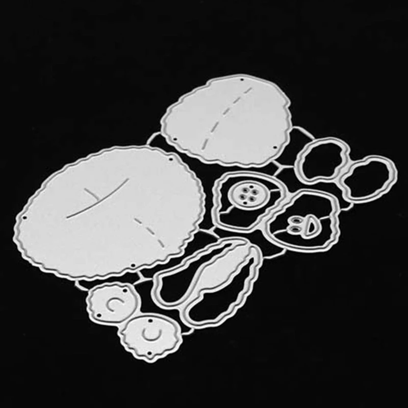

1PCS Brown Bear And Accessories Metal Cutting Dies New 2018 Die Cut Craft Embossing Card Making Christmas DIY 2019 New Year