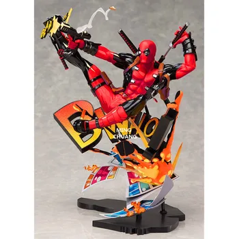 

Avengers Superhero X-Men Deadpool Wade Winston Wilson The Fourth Wall Breaking PVC Action Figure Collectible Model Toy Box J225