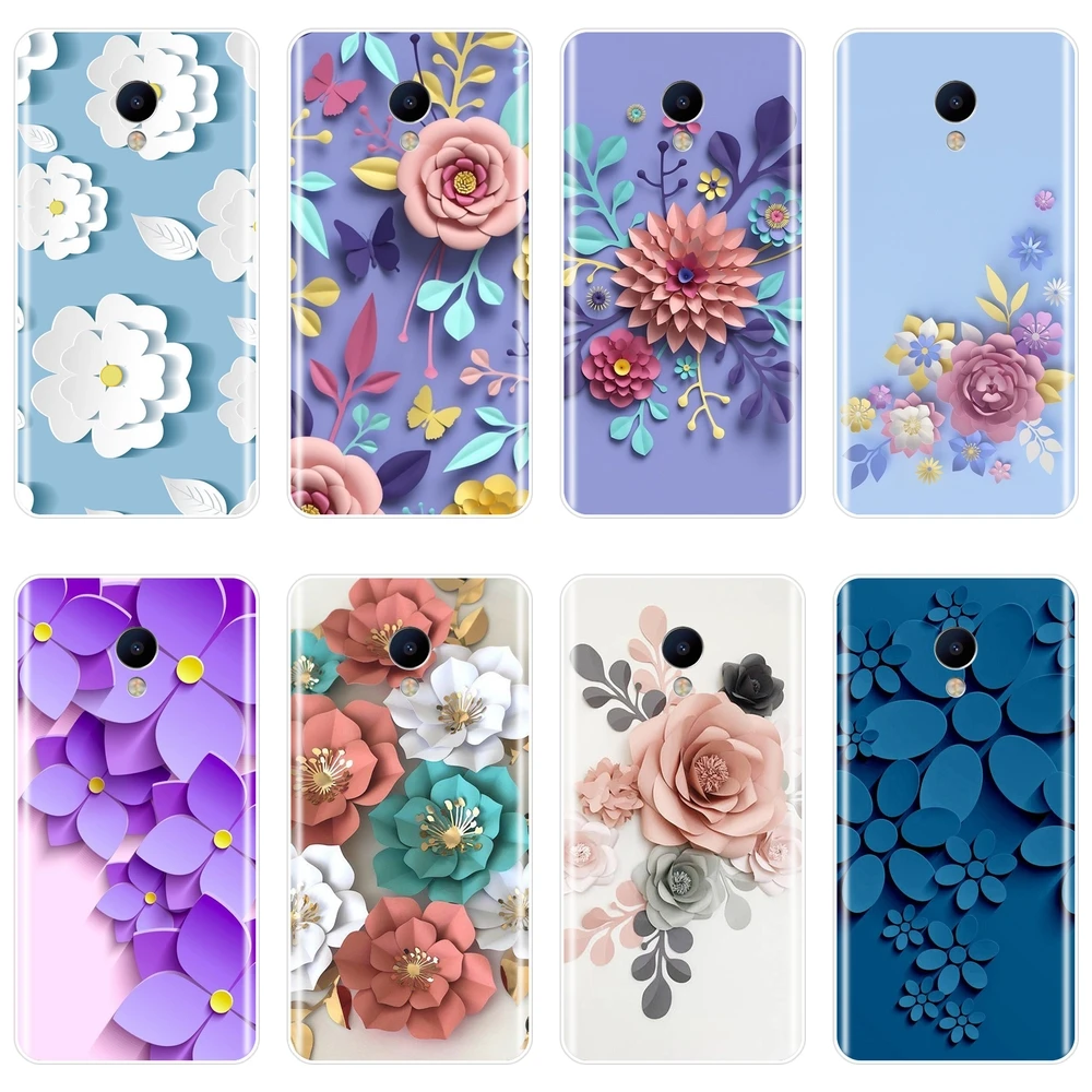 

Rose Flower Purple Leaf Phone Case For Meizu M6 M6S M6T M5 M5C M5S M3 M3S M2 Silicone Soft Back Cover For Meizu M2 M3 M5 M6 Note