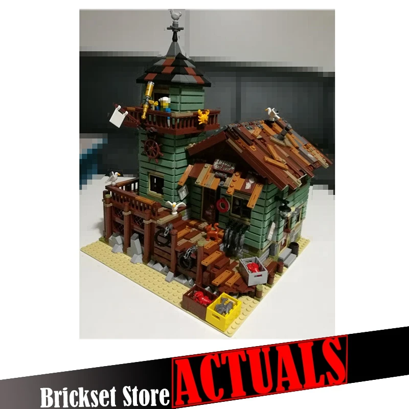 

LEPIN 16050 2109Pcs MOC The Old Finishing Store House Educational Building Blocks Bricks DIY Kids Toys For Children Gift Creator