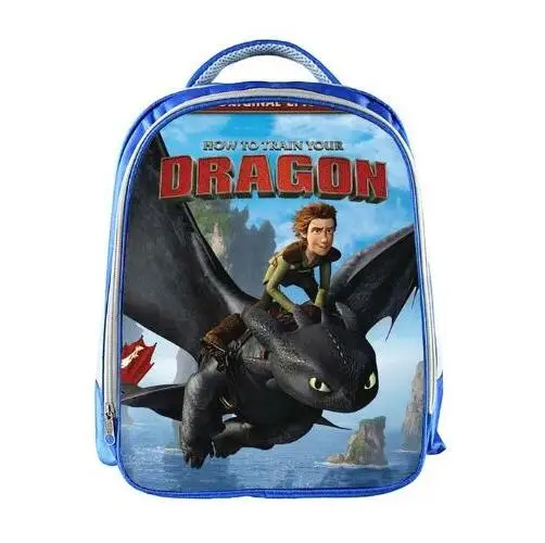 13inch How to Train Your Dragon Backpack Boys Cartoon Printed School Bags School Backpack Bookbag Children Gift Customized - Цвет: photo color