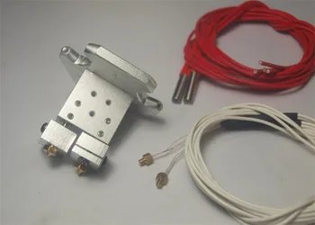 

Delta Kossel 3D printer spare parts metal Chimera multi color extrusion hotend kit 1.75 mm NTC 3950 thermistor heater ca