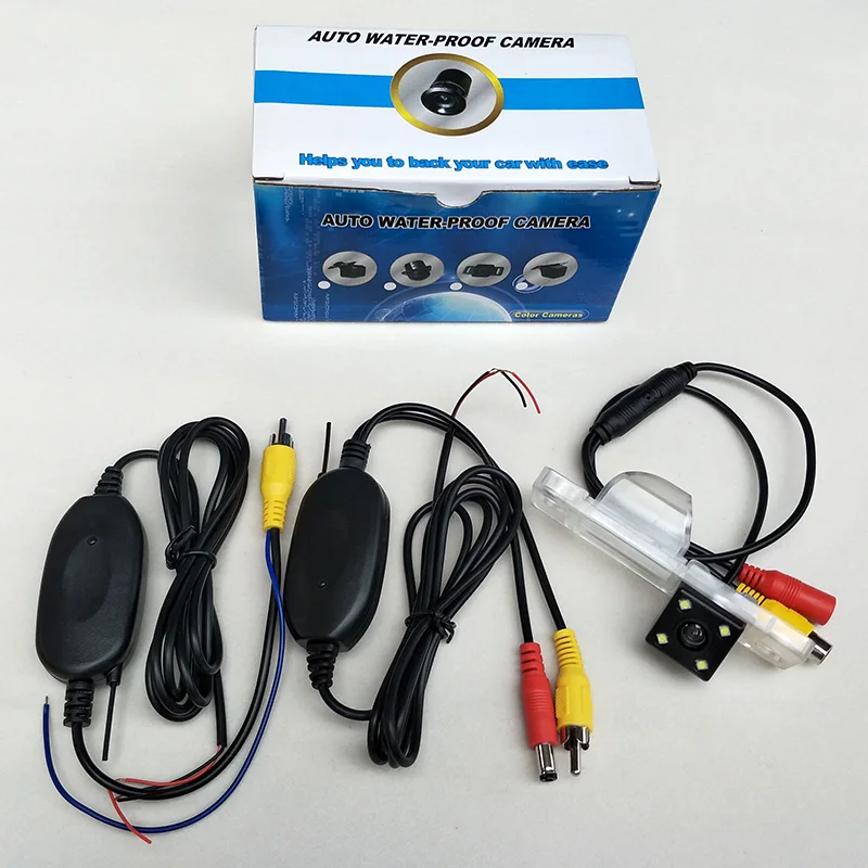 

RCA AUX Wireless HD Wide Lens Angle CCD Night Vision Rear View Camer / For Skoda Octavia II / Toura / A5 / Octavia5 / Laura