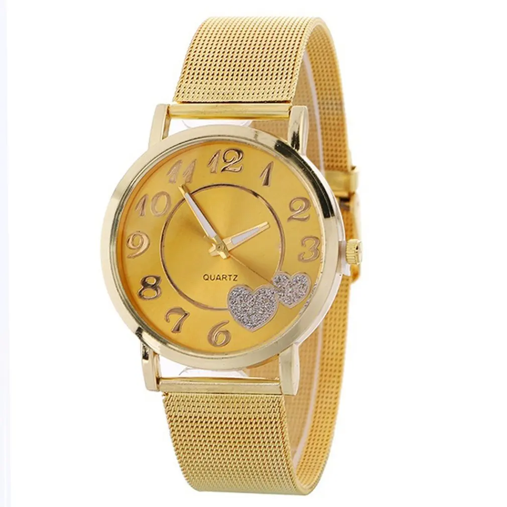 

Small Exquisite Round Dial Casual Elegant Womens Wristwatches Fashionable Band Fashion Grid Scale Ladies Watch Steel Strap 2019