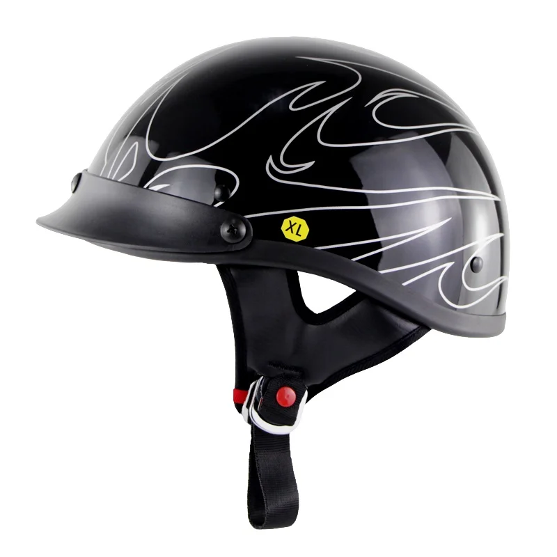 Летний мотоциклетный шлем Casco для скутера с полулицевым покрытием черепом в