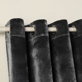 

Opaque Curtain Thermal Insulating Velvet with 8 Eyelets for Living Room, Bedroom and Room, Opaque Curtains Velvet Model