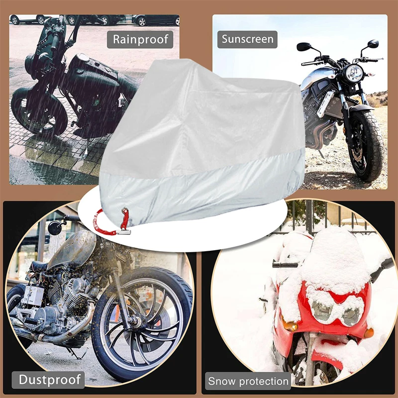 

UV 50+ Motorcycle Cover Motorbike Protector Anti-Thief Lock Hole Lightweight for Bike
