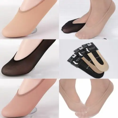 Fashion Hot Sale Women's Solid 10 Pairs Invisible Liner Socks Women No Show Peds Low Cut Antiskid Bottom One-size | Женская одежда