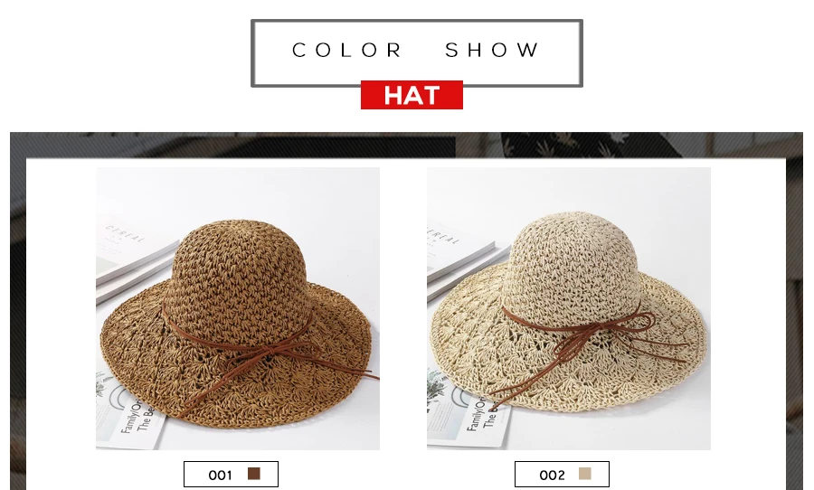 Ladybro, Солнцезащитная шляпа для женщин, ручная работа, Плетеная соломенная шляпа с бантом, складная летняя шляпа, женская шляпа с широкими полями, пляжная шляпа для женщин