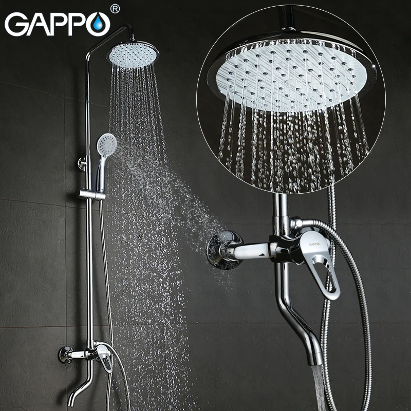 Здесь продается  GAPPO bathroom shower faucet set bronze bathtub shower faucet Bath Shower tap stainless shower head wall mixer tap chrome G2401D  Строительство и Недвижимость
