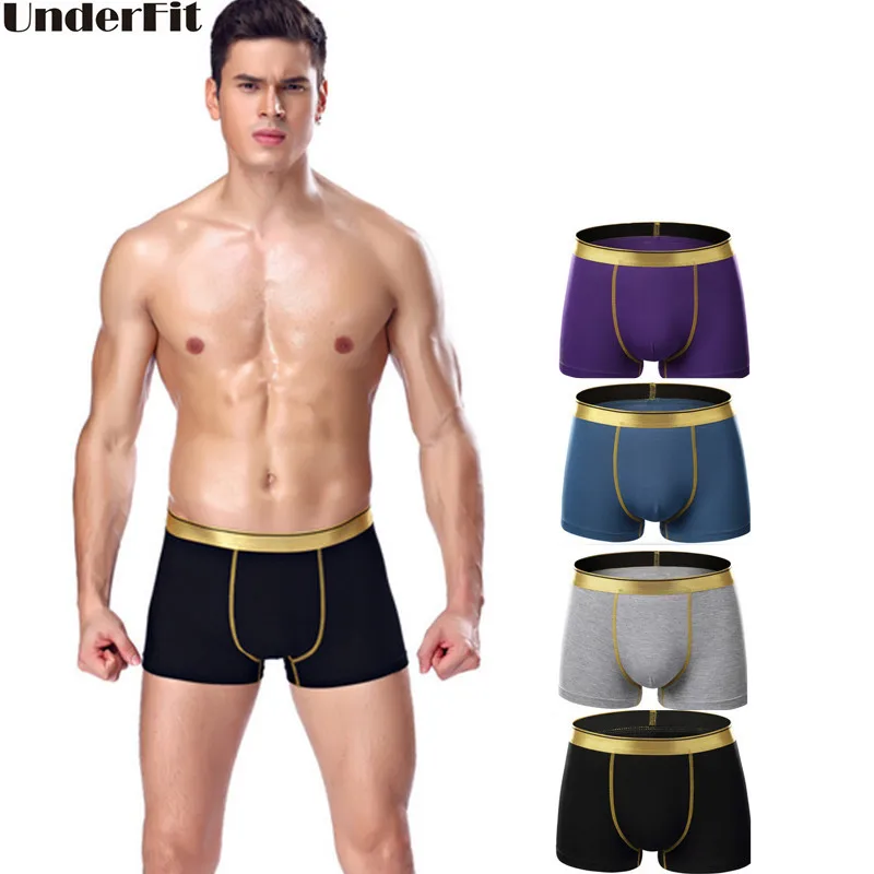 Underfit 3 PCS/Pack High Elastic Casual Men Underwear Boxers Sexy