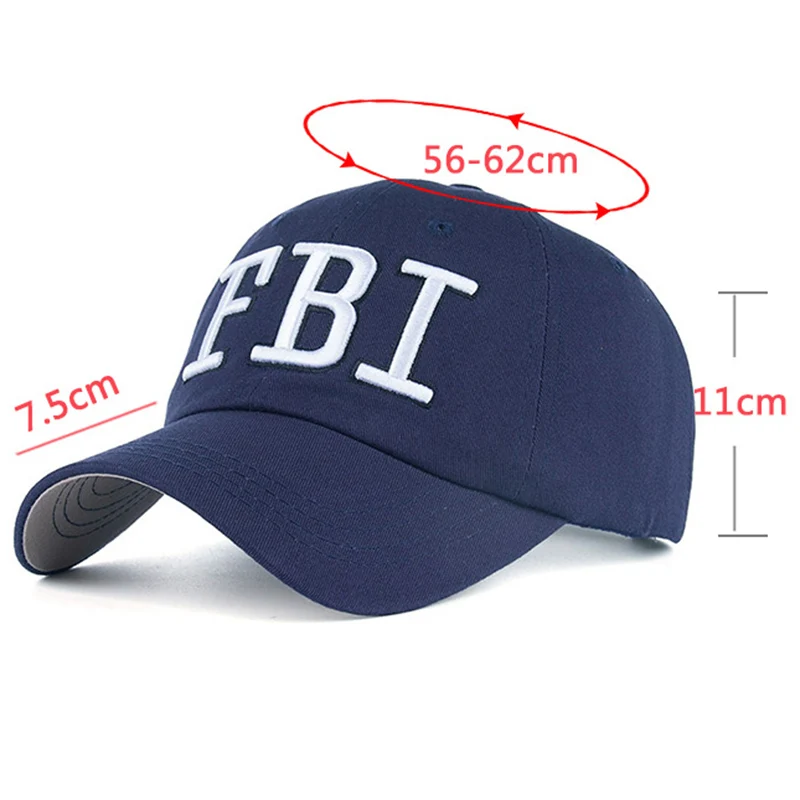 Fashion Letter Embroidery Baseball Cap FBI Brand New Outdoor Sport Snapback Hat Men Women Tactical Sun Caps Casquette CP0151 (12)