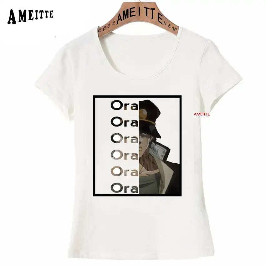 Jojo Bizarre Adventure T Shirt Design Manga Anime Printed Cute