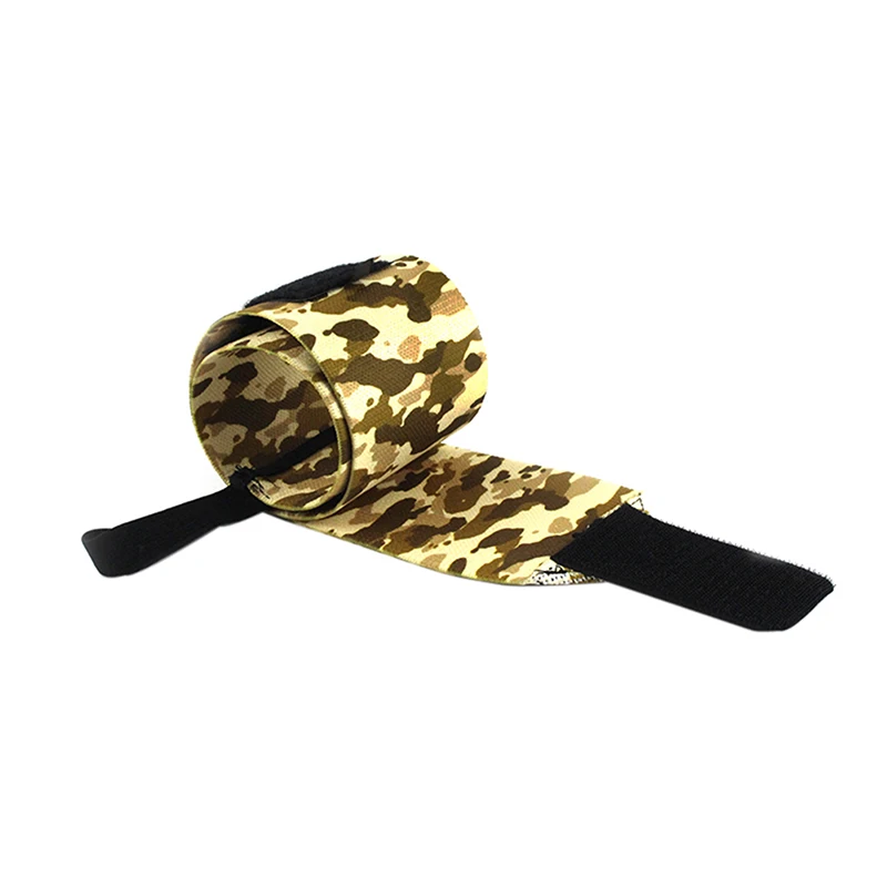 Камуфляж нейлон Эластичный регулируемый обмотки защиты запястья пара тяжёлая атлетика боли повязка для запястья 8