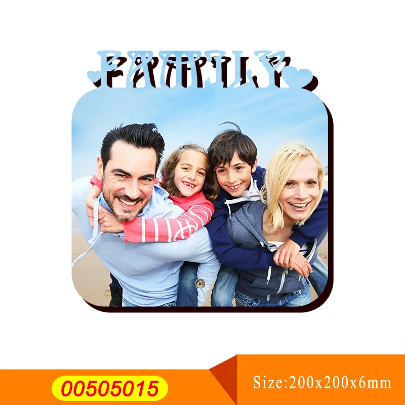 DIY Wooden Photo Frame Happy Love Family letter engraving MDF board with custom picture printing home decor