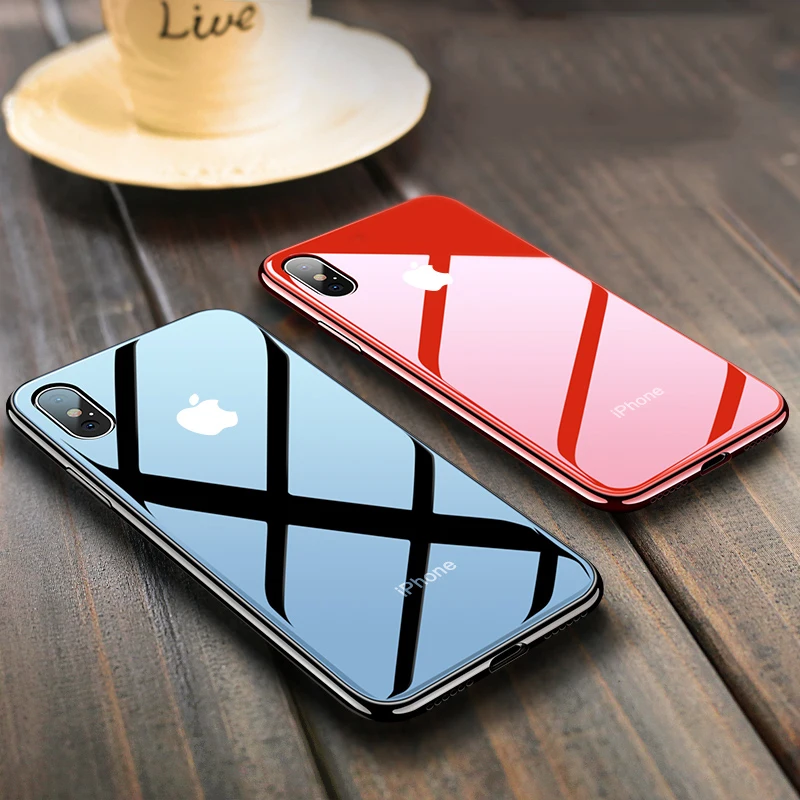

Soft Silicone Plating Clear Case for iphone XS MAX XR 10 X 7 8 Plus 10 Luxury Transparent Protective Cover Shell XSMAX 7Plus