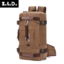 Z.L.D. Экстравагантные бренд толще холст рюкзак альпинизм сумки большой емкости дорожные сумки выходные Duffel мужские сумки